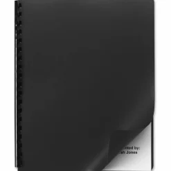GBC Designer Premium Plus Presentation Backs, Opaque Black, Pack Of 25
