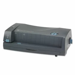 GBC Electric Adjustable 2-Hole Punch, Dark Gray
