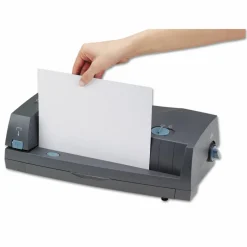 GBC Electric Adjustable 2-Hole Punch, Dark Gray
