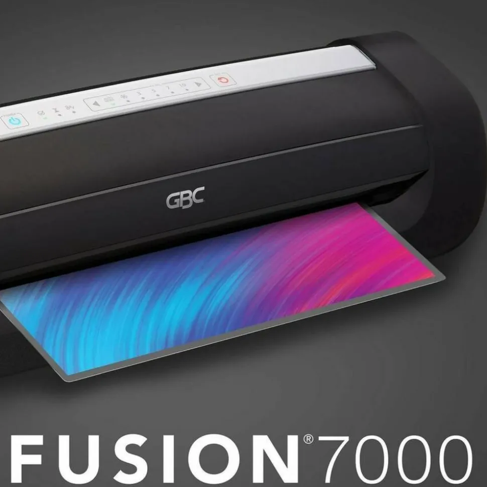 GBC Fusion 7000L 12" Laminator, 1 Min Warm-Up, 3-10 Mil, Includes 50 EZUse Laminating Pouches