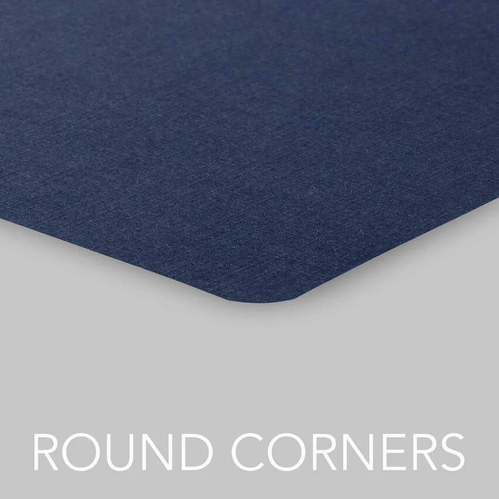 GBC Linen Textured Standard Presentation Covers for Binding Systems, Paper, Round Corners, 11.25 x 8.75, Navy, 50/Pack