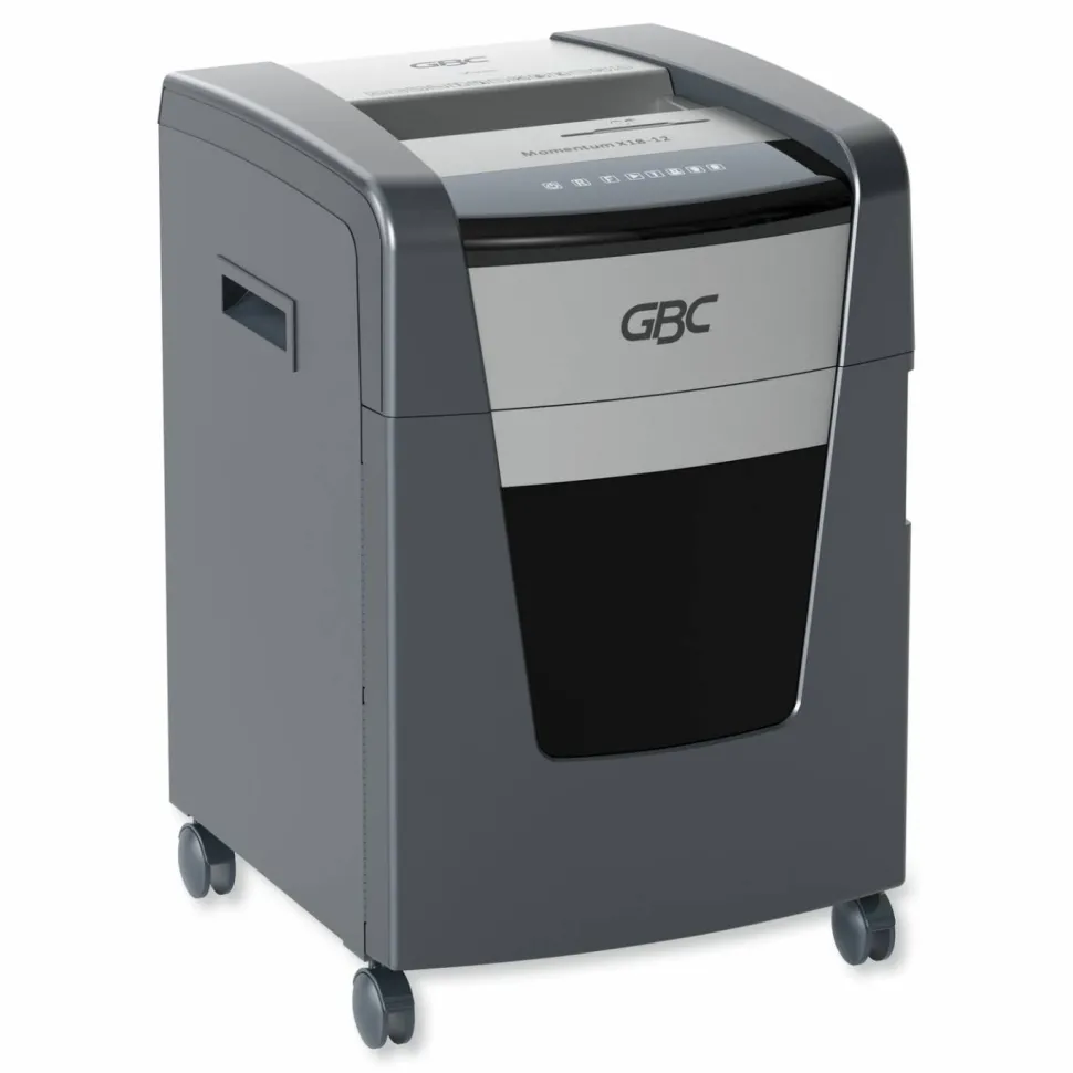 GBC Momentum X18-12 Micro-Cut P-4 Anti-Jam Shredder, 18 Manual Sheet Capacity