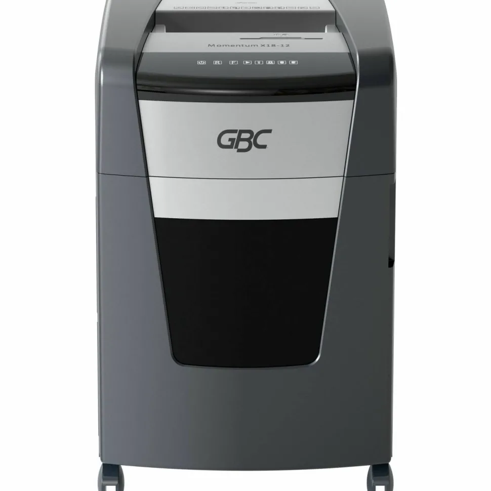 GBC Momentum X18-12 Micro-Cut P-4 Anti-Jam Shredder, 18 Manual Sheet Capacity