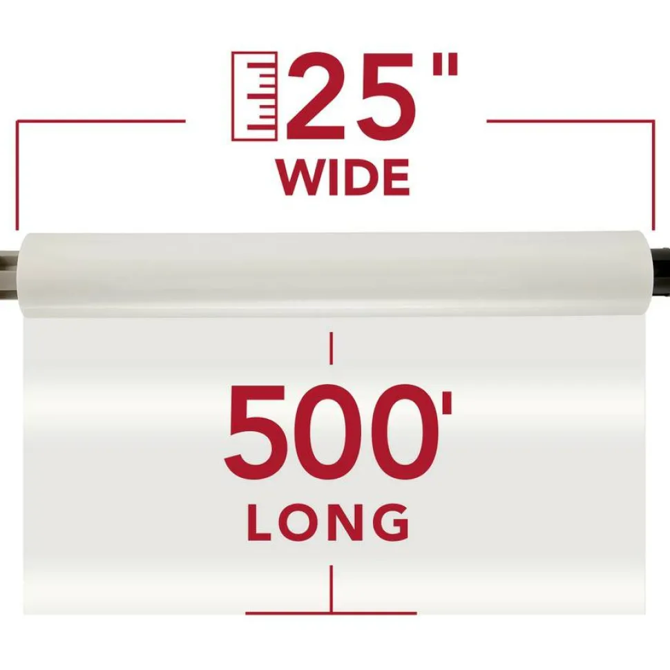 GBC Roll Laminating Film, 25" x 500', Clear, 3000004EZ, Pack Of 2