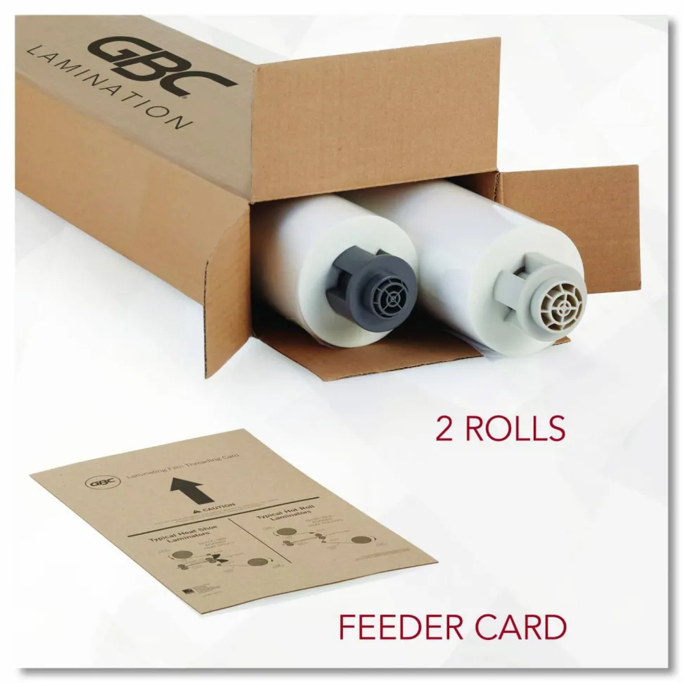 GBC Roll Laminating Film, 25" x 500', Clear, 3000004EZ, Pack Of 2