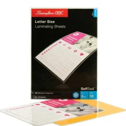 GBC SelfSeal Self-Adhesive Laminating Pouches and Single-Sided Sheets, 3 mil, 9