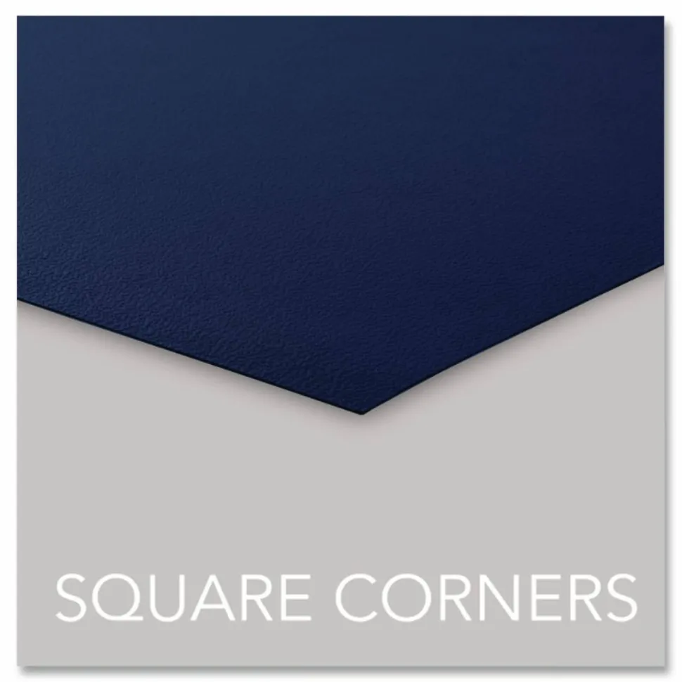 GBC Swingline Solids Plastic Back Binding Covers, 8 1/2" x 11", Navy Blue, Pack Of 50