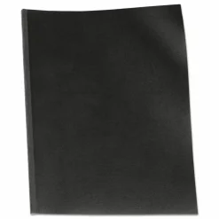 GBC VeloBind Pre-Punched Presentation Covers with Leatherlike Texture, Paper, Square Corners, 11 x 8.5, Black, 50/Pack