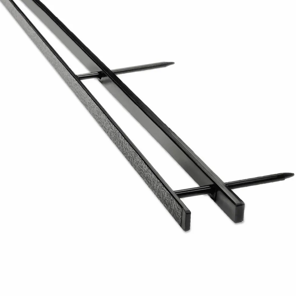 GBC VeloBind Reclosable Spines for 11 x 8.5 Documents, 4 Pins, 1.25" (200-Sheet) Capacity, Black, 25/Pack