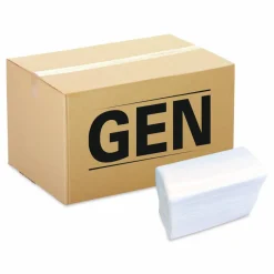 GEN Dinner Napkins, 2-Ply, 14.5 x 16.5, White, 150/Pack, 20 Packs/Carton