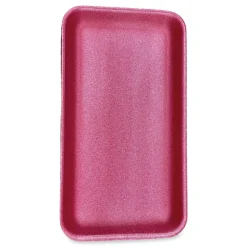 GEN Meat Trays, #1525, 3/4”H x 14-1/2”W x 8”D, Pink, Pack Of 250 Trays