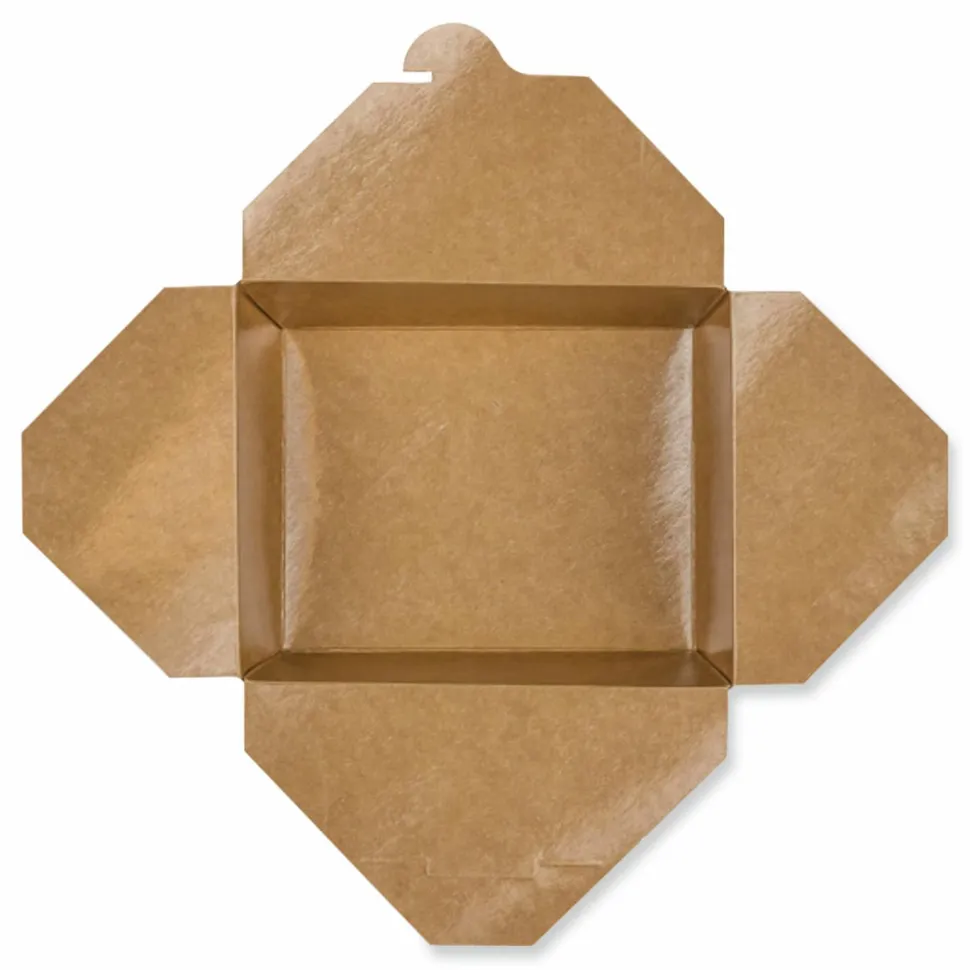 GEN Reclosable Kraft Take-Out Box, 54 oz, 8.51 x 6.3 x 1.8, Brown, Paper, 200/Carton