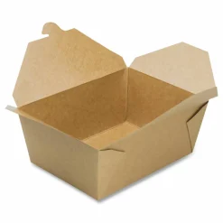 GEN Reclosable Kraft Take-Out Box, 110 oz, 8.93 x 6.65 x 3.5, Brown, Paper, 160/Carton
