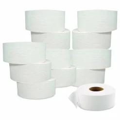 GEN JRT Jumbo-Junior Bath Tissue, 2-Ply, 3.1" x 1,000 ft, White, 12 Rolls/Carton