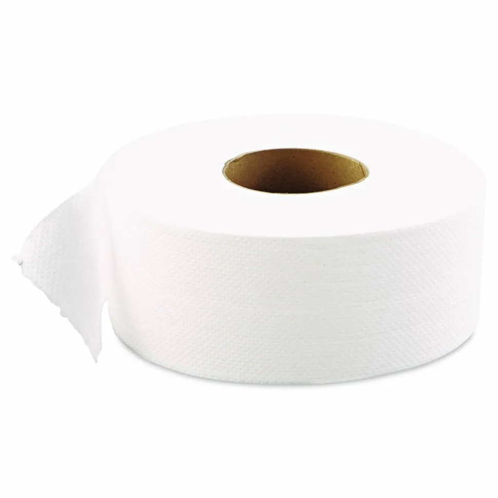 GEN JRT Jumbo-Junior Bath Tissue, 2-Ply, 3.1" x 1,000 ft, White, 12 Rolls/Carton