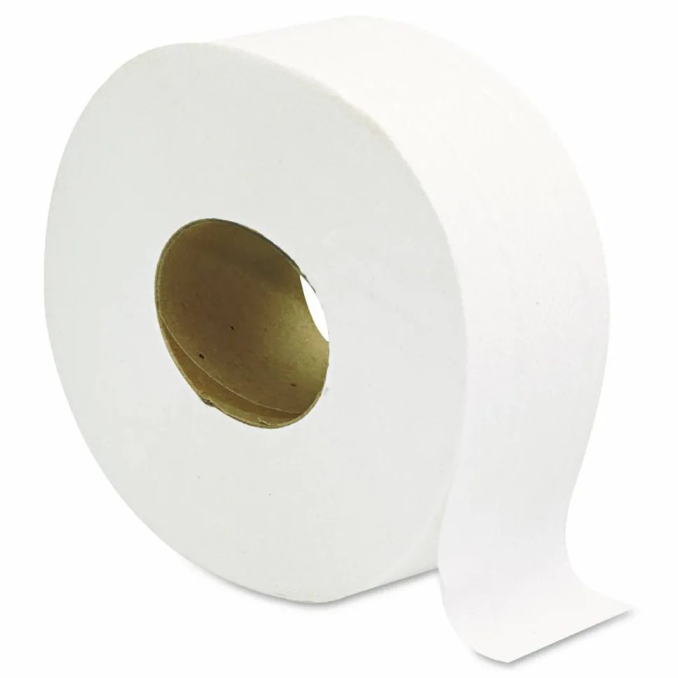 GEN JRT Jumbo-Junior Bath Tissue, 2-Ply, 3.1" x 1,000 ft, White, 12 Rolls/Carton