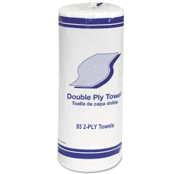 GEN Kitchen Roll Towels, 2-Ply, 11 x 7.8, White, 85/Roll, 30 Rolls/Carton