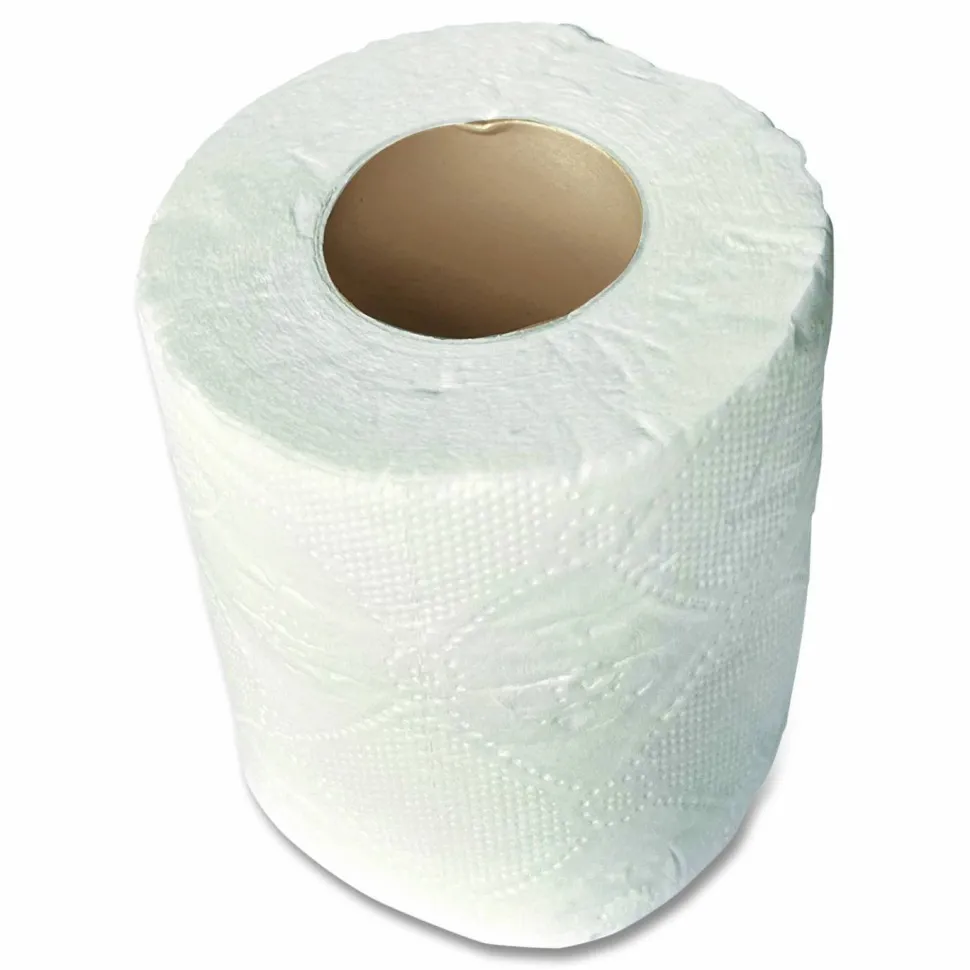 GEN Standard Bath Tissue, Individually Wrapped Rolls, Septic Safe, 1-Ply, White, 1,000 Sheets/Roll, 96 Rolls/Carton