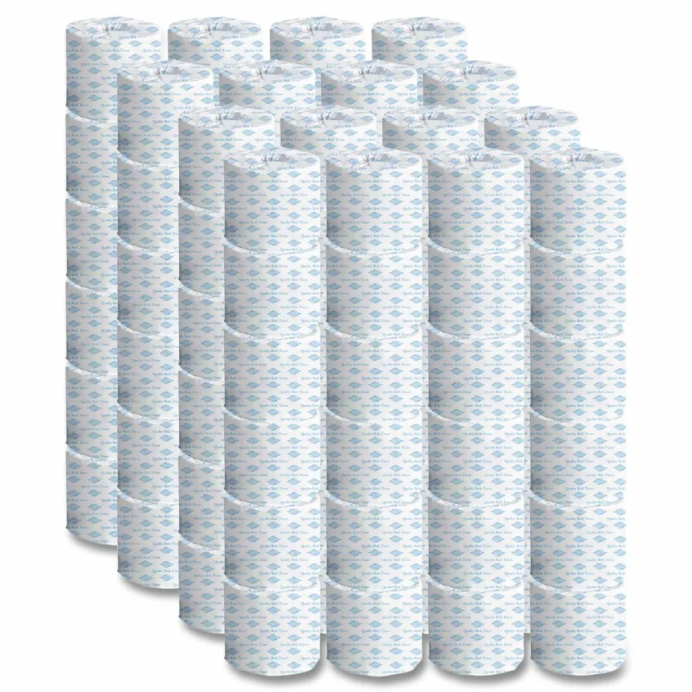 GEN Standard Bath Tissue, 2-Ply, White, 400 Sheets/Roll, 96 Rolls/Carton