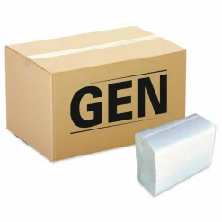 GEN Tall-Fold Napkins, 1-Ply, 5.98 x 11.38, White, 10,000/Carton