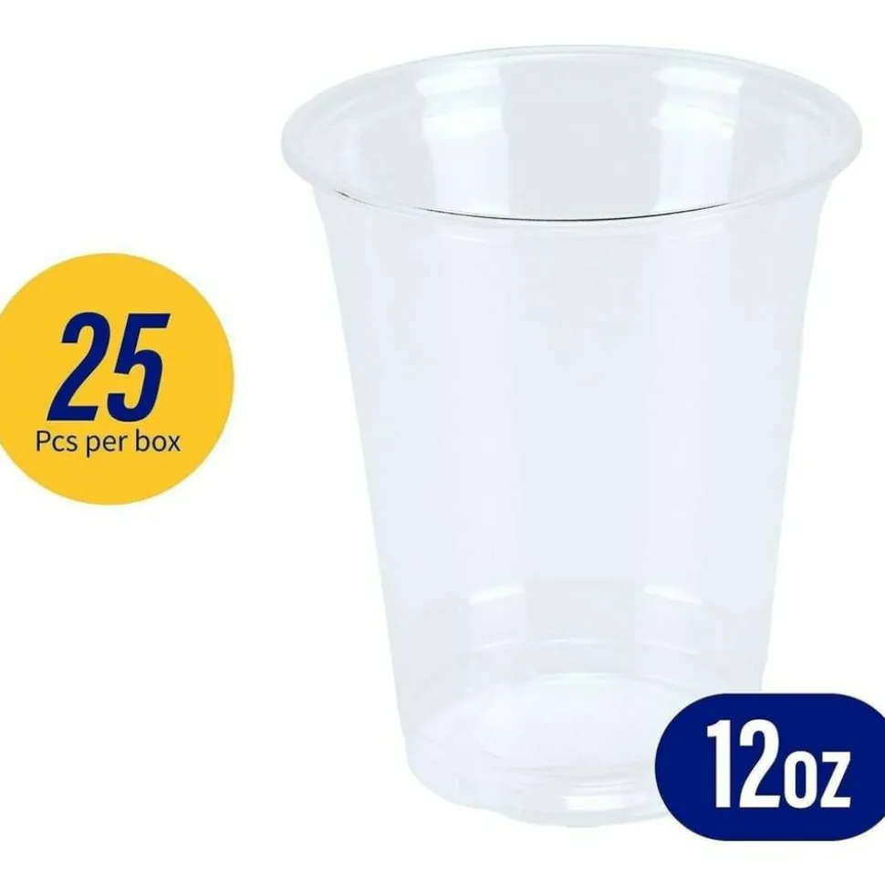 Genuine Joe 12 oz Clear Plastic Cups