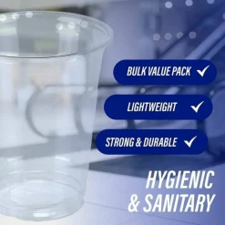 Genuine Joe 12 oz Clear Plastic Cups