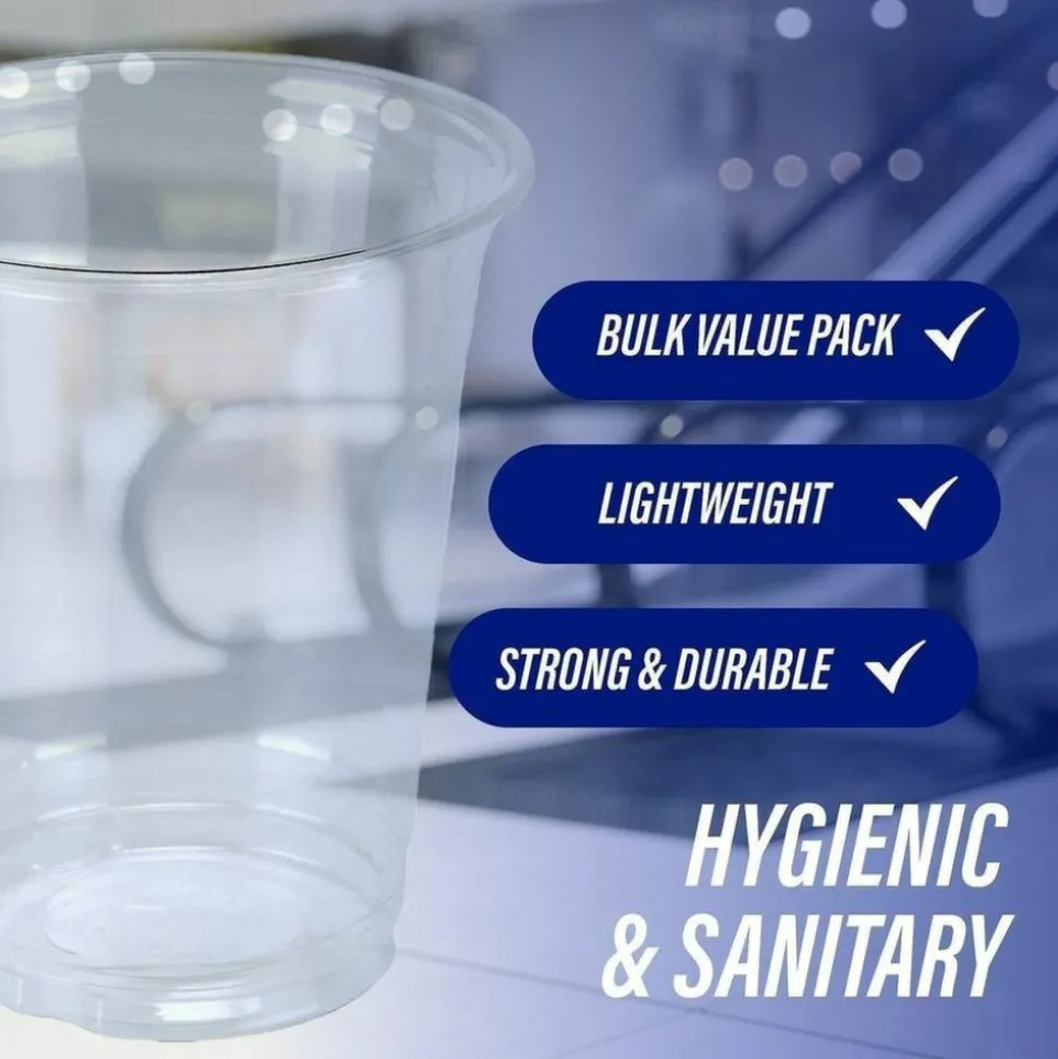 Genuine Joe 12 oz Clear Plastic Cups