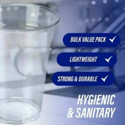 Genuine Joe 9 oz Clear Plastic Cups