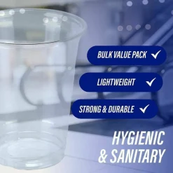 Genuine Joe 16 oz Clear Plastic Cups