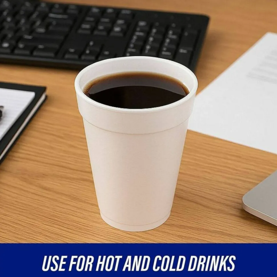 Genuine Joe 16 oz Hot/Cold Foam Cups