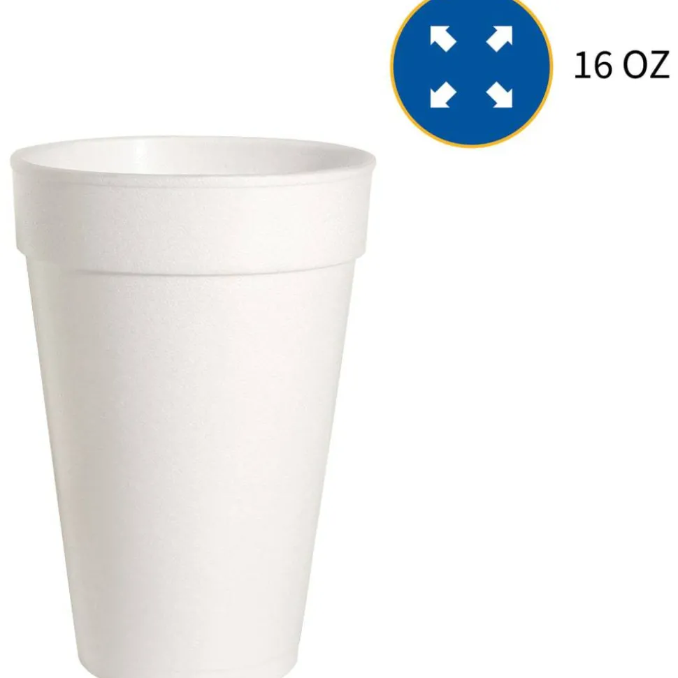 Genuine Joe 16 oz Hot/Cold Foam Cups