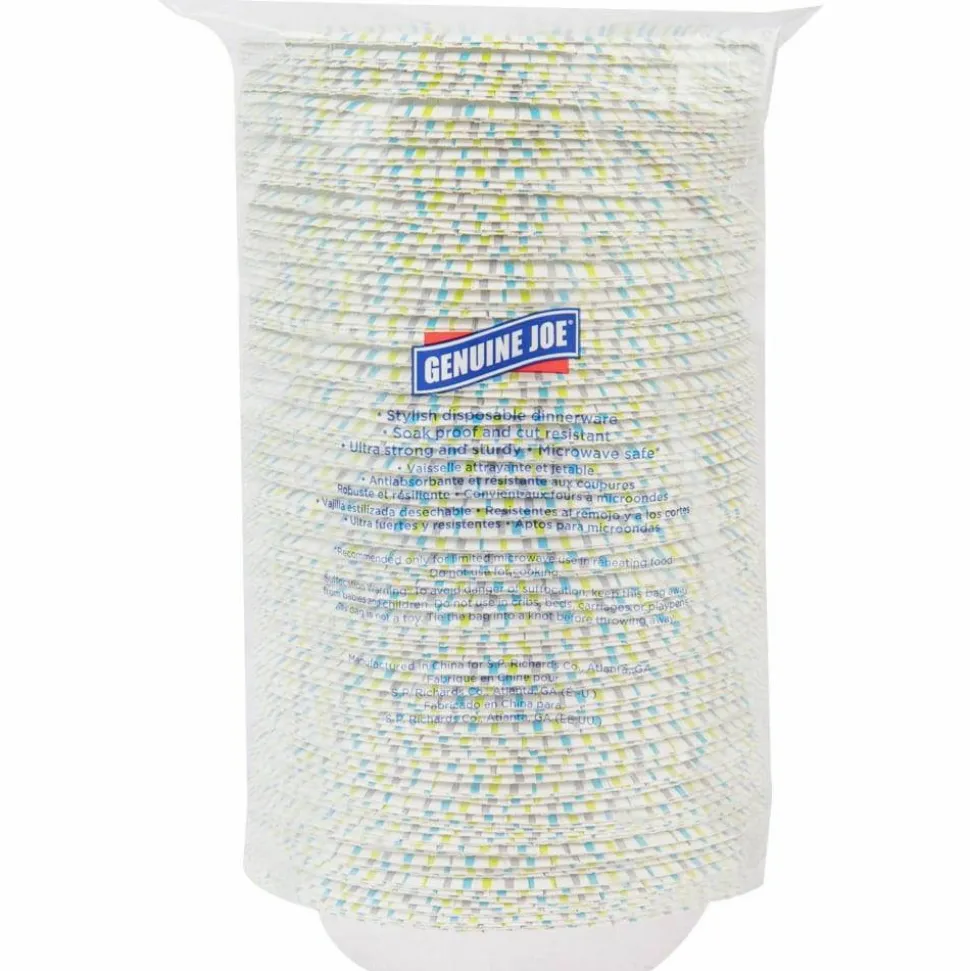 Genuine Joe 12 oz Paper Bowls - Disposable - Multi - 125/Pack - 4 / Carton