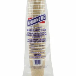 Genuine Joe 10 oz Rippled Hot Cups