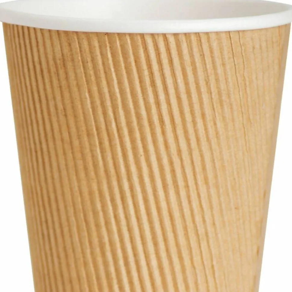 Genuine Joe 12 oz Rippled Hot Cups