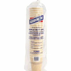 Genuine Joe 12 oz Rippled Hot Cups