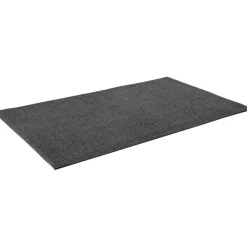 Genuine Joe 99% Recycled EcoGuard Eternity Indoor Floor Mat, 3'W x 5'L, Charcoal Gray
