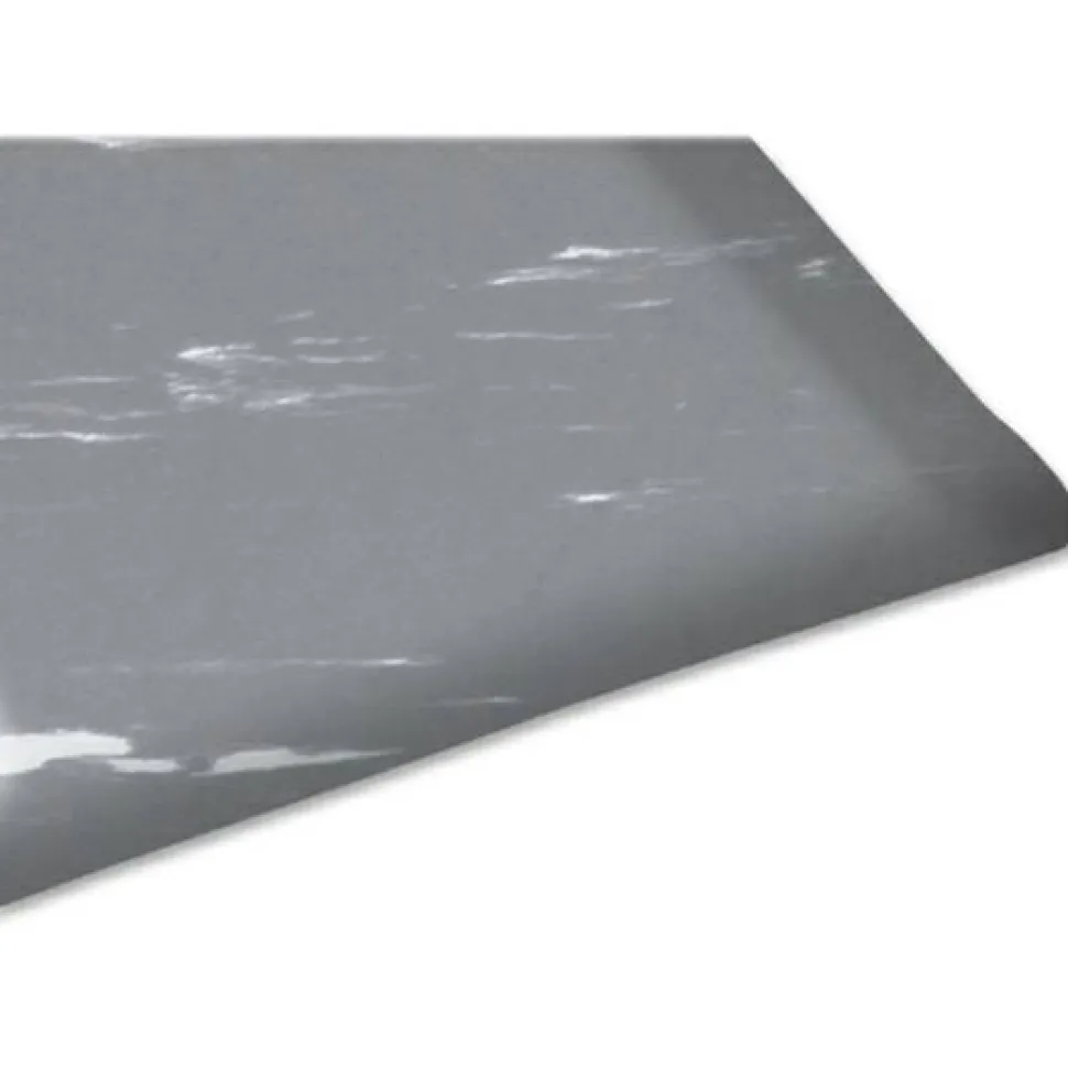 Genuine Joe Anti-Fatigue Mat, 3' x 5', Gray Marble
