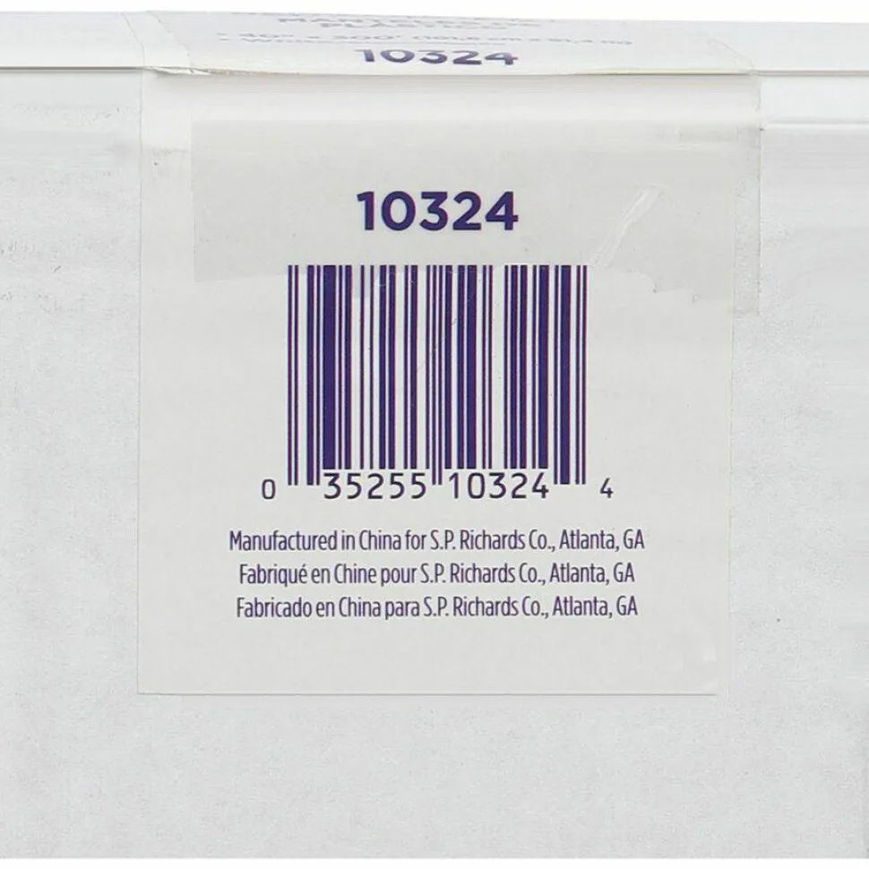 Genuine Joe Banquet-size Plastic Tablecover - 300 ft Length x 40" Width - 6 / Carton - Plastic - White