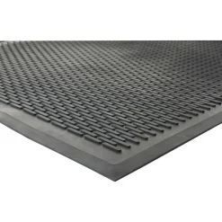 Genuine Joe Clean Step 50% Recycled Scraper Mat, 3' x 5', Black