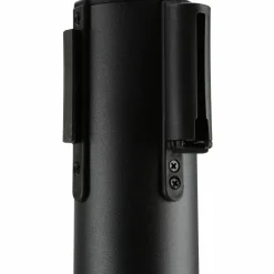 Genuine Joe Crowd-Control Posts With Web Tape, 34", Black, Pack Of 2 Posts