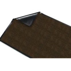Genuine Joe Dual-Ribbed Indoor Floor Mat, 4' x 6', Chocolate