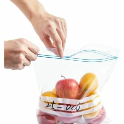Genuine Joe Food Storage Bags, 1 gal Capacity, 10.56"x 11", 1.75 mil (44 Micron) Thickness, Zipper Closure, 250 Count - 11577