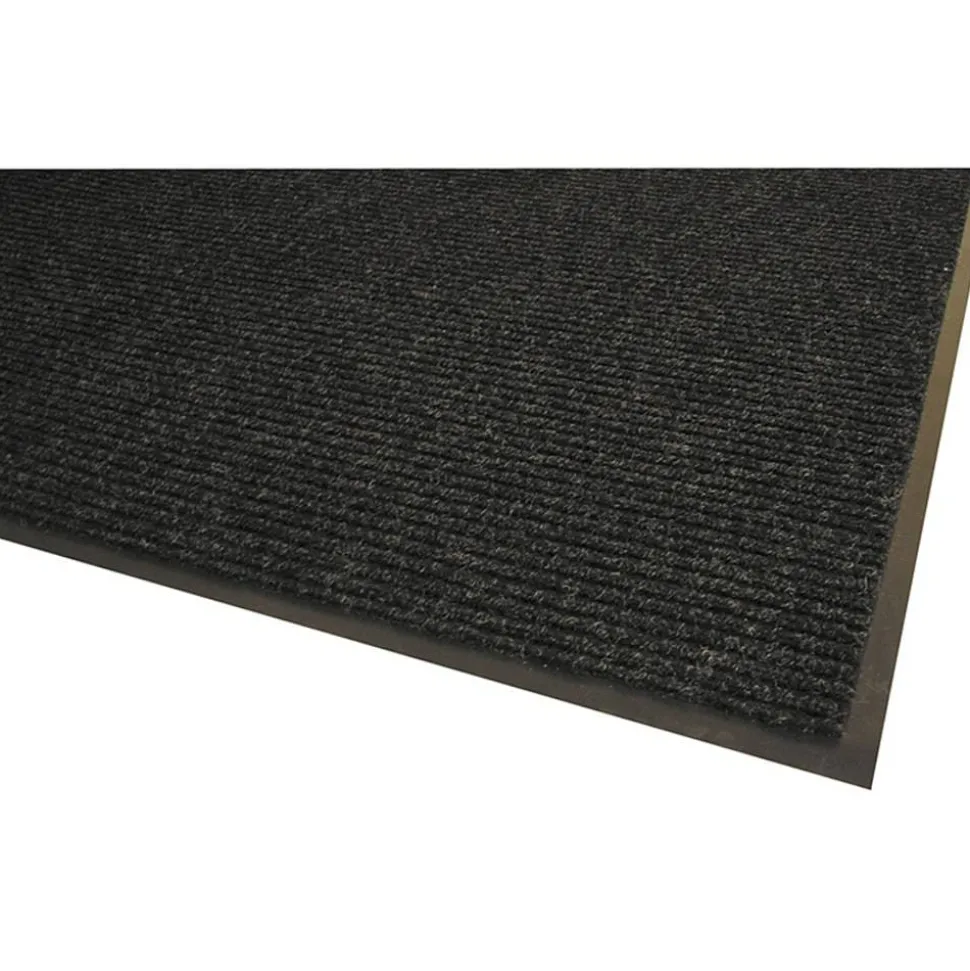 Genuine Joe Golden Series Walk-Off Mat, 4' x 6', Charcoal