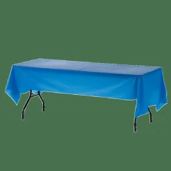 Genuine Joe Plastic Rectangular Table Covers, 54