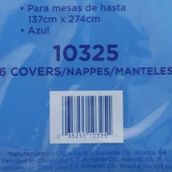 Genuine Joe Plastic Rectangular Table Covers, 54