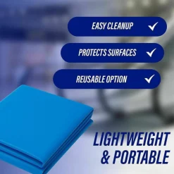 Genuine Joe Plastic Rectangular Table Covers, 54