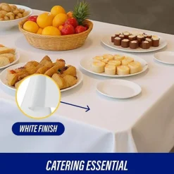 Genuine Joe Plastic Table Covers, 54