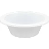Genuine Joe Reusable/Disposable 12 Oz. Plastic Bowls, White, Pack Of 125