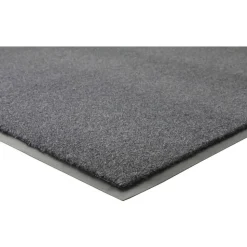 Genuine Joe Silver Series Walk-Off Indoor Mat, 4' x 6', Charcoal