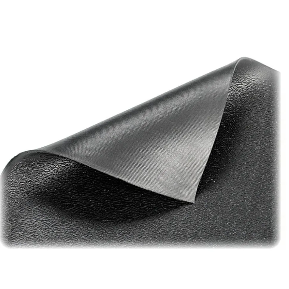 Genuine Joe Soft Step Anti-Fatigue Mat, 3' x 5', Black
